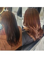 シュバルツ(schwarz)&nbsp;《天使の輪》シナジートリートメント+カラー　《髪質改善》