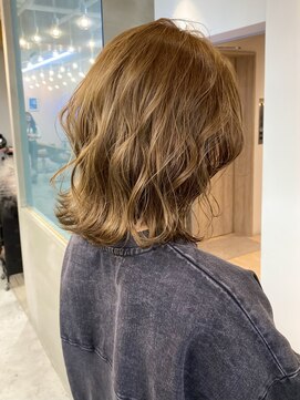 ロンドアジュール 横浜(Lond azur) メルティカラー似合わせカットウェーブミディアムレイヤーカット