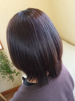 アクセント(Accent)の写真/【エイジングケア悩み解決◎】髪の状態に合わせて薬剤選定♪まとまりのある艶髪に。ケア方法もレクチャー◎