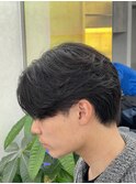 波巻きパーマツイストスパイラルフェザーパーマシャドウパーマ