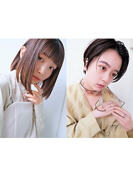 似合わせ×再現性にこだわった高いカット術でボブや丸みショート等理想のヘアスタイルに◎顔タイプ診断も♪