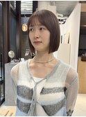似合わせカット ボブヘア 縮毛矯正 ミニボブ 切りっぱなしボブ