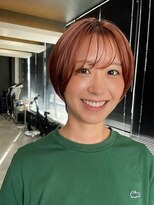 エイチ(H) xブリーチ/イメチェン/ホワイトブロンド/外ハネボブ/美髪/