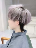 デイズ(days) ホワイトグレージュツートンカラー/ブリーチデザイン ウルフ