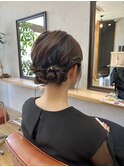 【LAMP HAIR DESIGN 堀田】ツインシニヨン/結婚式ヘアセット