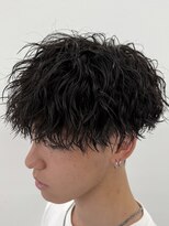 ビカムメンズヘアー 栄店(become men's hair)&nbsp;縦落ちツイストスパイラルパーマ刈り上げマッシュ名古屋栄メンズ