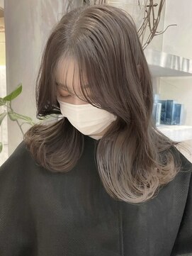 ディモアンド 表参道(Dimo&) x透明感カラー/イメチェン/ホワイトブロンド/外ハネボブ/美髪