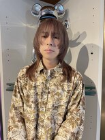 ペレ アネックス 大阪梅田茶屋町店(PELE ANNEX)&nbsp;ミディアムヘア/デザインカラー/フェイスフレーミング/梅田