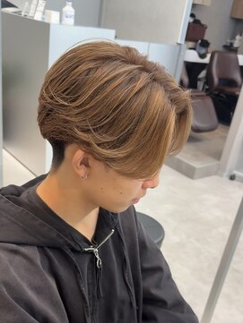 ジーナ 天神(Zina) ブラウンバレイヤージュ/センターパート【福岡/天神/メンズ】