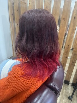 毛先グラデーション