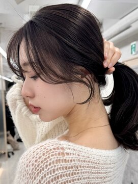 エジョン 三鷹店(Aejon) 三鷹レイヤーカット韓国ダブルカラー顔周り前髪カットボブ