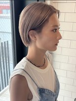 ディルト 代々木上原(DILT) ハイトーンボブ似合わせカット大人ガーリーケアブリーチミニボブ