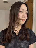 Nalu pu loa PONTE 【ナルー プロア ポンテ】【4/1 NEW OPEN(予定)】 ミディアムレイヤー/顔まわりレイヤー/ダークオリーブブラウン