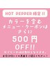 【カラー料金500円引きキャンペーン！】※会計時にこの画面をご提示ください