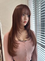 ファブ 千葉店(FaB) 【オレンジベージュ×ロングレイヤー】