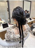ブリーチなしカラー/ヘアアレンジ/ヘアセット/福岡/10代20代30代