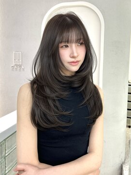 ガガ 心斎橋(GAGA) グレージュ/レイヤーカット/ハッシュカット/韓国ヘア/大阪
