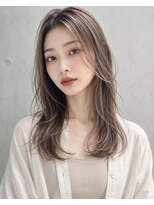 ヘアーズ ベリー 北巽店(hairs BERRY)&nbsp;秋色グレージュ×抜け感ロングハッシュカット20代30代40代