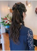 【自由が丘pele】ロングヘアセット ハーフアップ