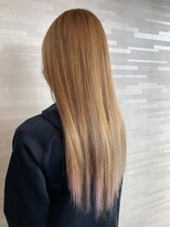 ロワローズ(Roi rose)&nbsp;ライトベージュ×ピンク☆カラーエクステ☆日高