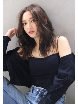 ブラン 栄(Blanc) 【Blanc】グレージュカラー こなれヘア0326