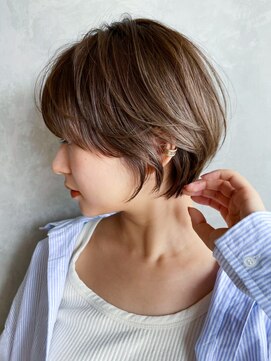 アイティーバイアルバム 松戸店(IT by ALBUM) ナチュラルショート_ミニウルフテラコッタくすみブルー_ba338612