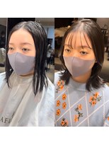 AFLOAT GINZA【仲道 弘泰】2wayバング【before→after】
