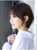 前髪あり小顔ショートボブ20代30代40代【AIN.表参道】川原大地