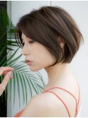 前髪なし大人ショートボブ20代30代40代【AIN.表参道】川原大地