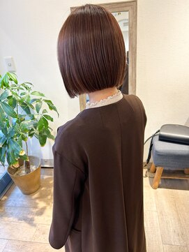 メルト 吉祥寺(melt) *高塚*切りっぱなしミニボブ大人可愛いオレンジブラウン20代30代