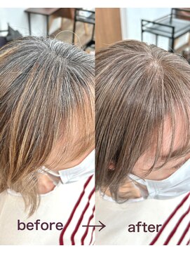 ハーツ(Heart's) 白髪ぼかし×ミルキーベージュ