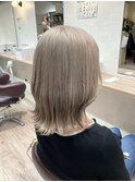 長崎 くびれヘア×ホワイトベージュ
