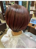 グラデーションボブ／ハンサムショート