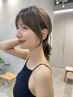 【学割U24】縛っても可愛い顔まわりカット＋コテスタイリング/渋谷　3600