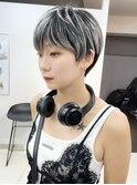メンズライクくびレイヤーエモージュグレージュクールショート