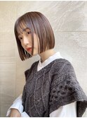 ぱつっとボブ/顎ラインボブ/ストンボブ/切りっぱなしボブ