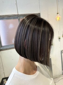 インク(inc) ハイライト/ベージュカラー/ボブ