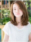 インナーカラーくせ毛風小顔ミルキーベージュh3志木20代30代40代