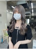 透明感ハイトーングレージュ/ロングヘア/京都河原町/髪質改善