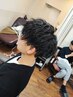 【メンズパーマコース】カット＋長持ちパーマ＋髪質改善ケア＋スパ　￥13300