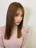 【髪質改善級!!酸性ストレートパーマ】カット＋ストレート￥24300→￥19440