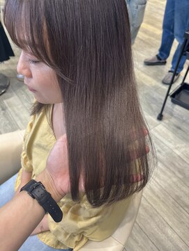 テテ(TETE) くすみブラウン/質感ブラウン/ブリーチなし