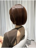 小頭カット+セットが楽になるショート「髪質改善カラー」