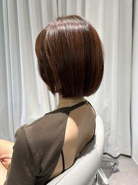 アヴァンス プロデュース バイ エガオ 大阪梅田店(AVANCE. PRODUCED by EGAO) 小頭カット+セットが楽になるショート「髪質改善カラー」