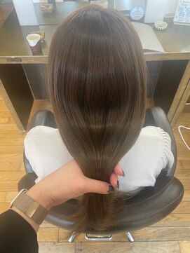 ヴァンカウンシル 清須店(VANCOUNCIL) 手櫛が綺麗に通る髪質改善ストレート ブラウン/ベージュ