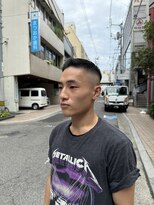 レンゲン(LENGEN)&nbsp;束感刈り上げビジネス七三ツーブロックアップバング１００twm