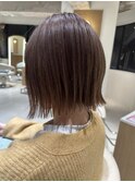 似合わせ外ハネボブ/おしゃれハイライト襟足束感20代～50代
