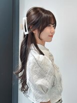 ニューヨークニューヨーク 梅田茶屋町店(NYNY)&nbsp;レイヤーカット　顔まわりカット　ロングヘア　韓国ヘア