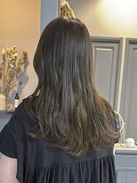 ジゼル 前橋(Giselle)&nbsp;小顔見せ◎ゆるふわミディ×秋カラー艶感オリーブグレージュ