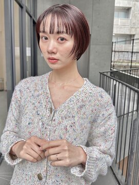 オアシス 表参道(OASIS) ミニボブ×カシスレッド×似合わせレイヤー